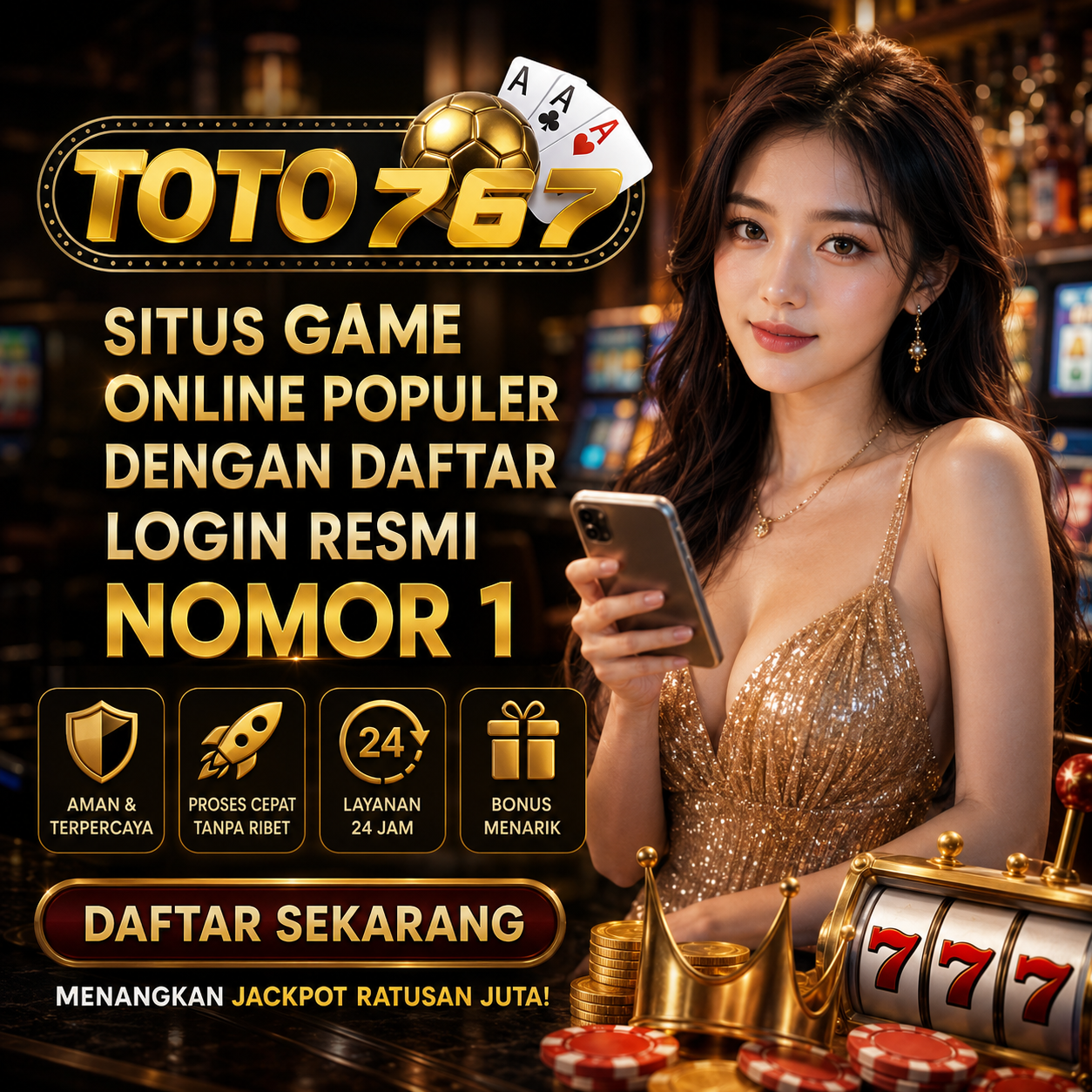 TOTO767 Situs Game Online Populer dengan Daftar Login Resmi Nomor 1